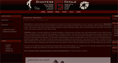 Desktop Screenshot of giantessfatale.com